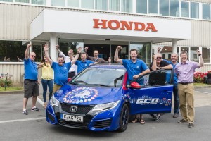 Honda Civic Tourer equipo Guinness record