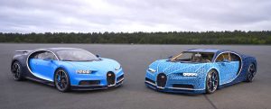 Bugatti Chiron LEGO comparación